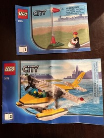 LEGO CITY BUNDLE: Sky Police Drone Chase (60207) and Seaplane (3178) COMPLETE