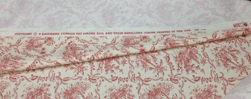 P KAUFMANN TROPICAL RED DIAMOND PRINT PILLOW FURNITURE FABRIC 8 YARDS 54" W - Picture 2 of 5