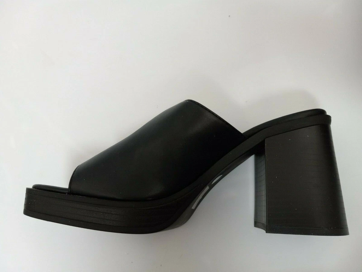 Truffle Collection Chunky Platform Mule Sandals in Black US sz 7 UK 5 NEW