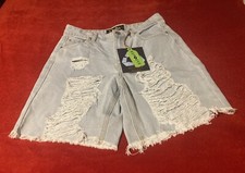 Indigo rein womens denim shorts high rise size 9/28 blue color