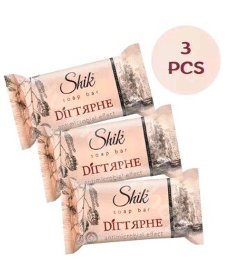 Teerseife Birkenteer. 3*140g. Мыло Дегтярное Shik. Берёзовый Дёготь.