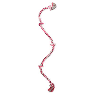 Mammoth Flossy Chews Cottonblend 5 Knot Tug Rope Dog Toy, Super XL, 72'',New