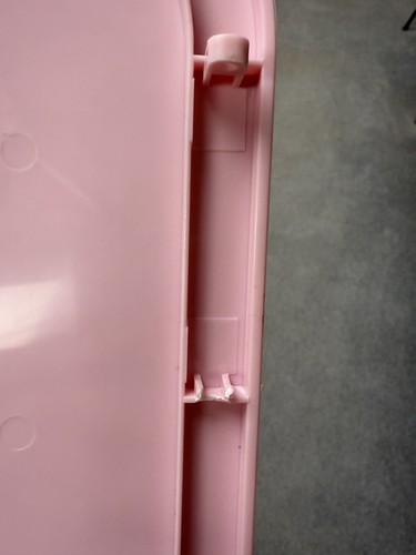 Hello Kitty Grand Piano Pink-2005--Radio/Clock work--Broken hinge on top - Picture 13 of 19