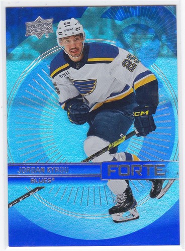 2023/24 UPPER DECK..JORDAN KYROU..FORTE..# F-5..BLUES..FREE COMBINED SHIP