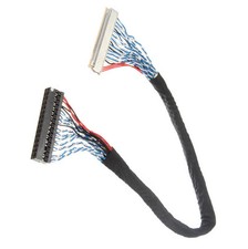 FIX-30Pin 2ch 8bit LVDS Cable for 17inch 26inch LCD Panel 8 Bits 25cm/250mm NEW