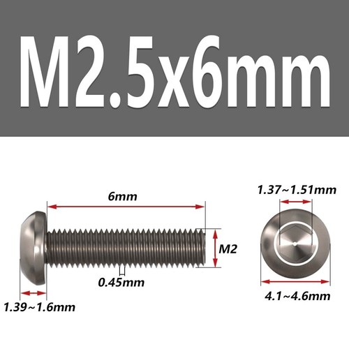 TC4 Titanium Dome Button Head Bolts M2 M3 M4 M5 M6 GR5 Allen Key Socket Screws - Picture 16 of 62