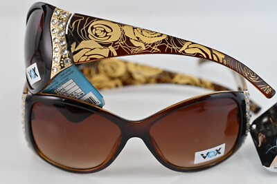 Special two pair Sunglasses Women Ladies Fashion Rose, Amber, L #1127 great qual