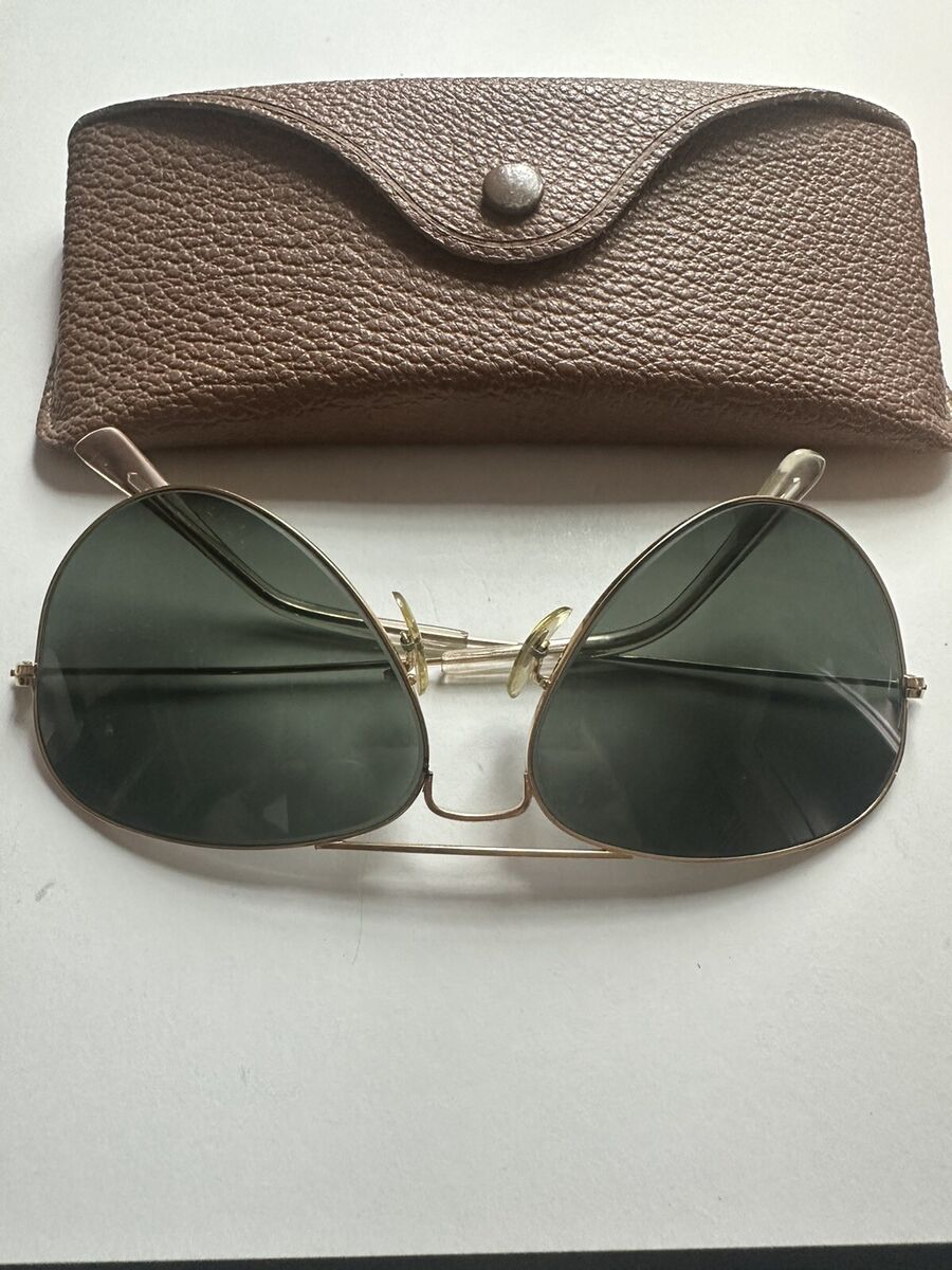 Vtg 1960s 70s B&L Ray Ban Sunglasses Mens Aviator Frames Vtg 1960s 70s B&L Ray Ban Sunglasses Mens Aviator Frames