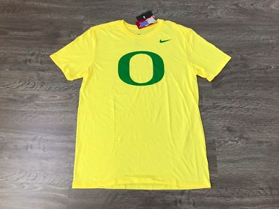 Nike Oregon Ducks Men's Tri-Blend Logo Plus T-Shirt SS 032623 Heather Gold NEW 