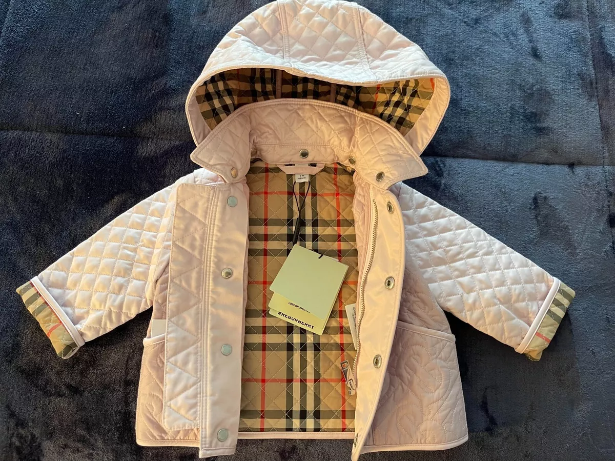 BURBERRY KIDS Baby Monogram quilted jacket 6 m