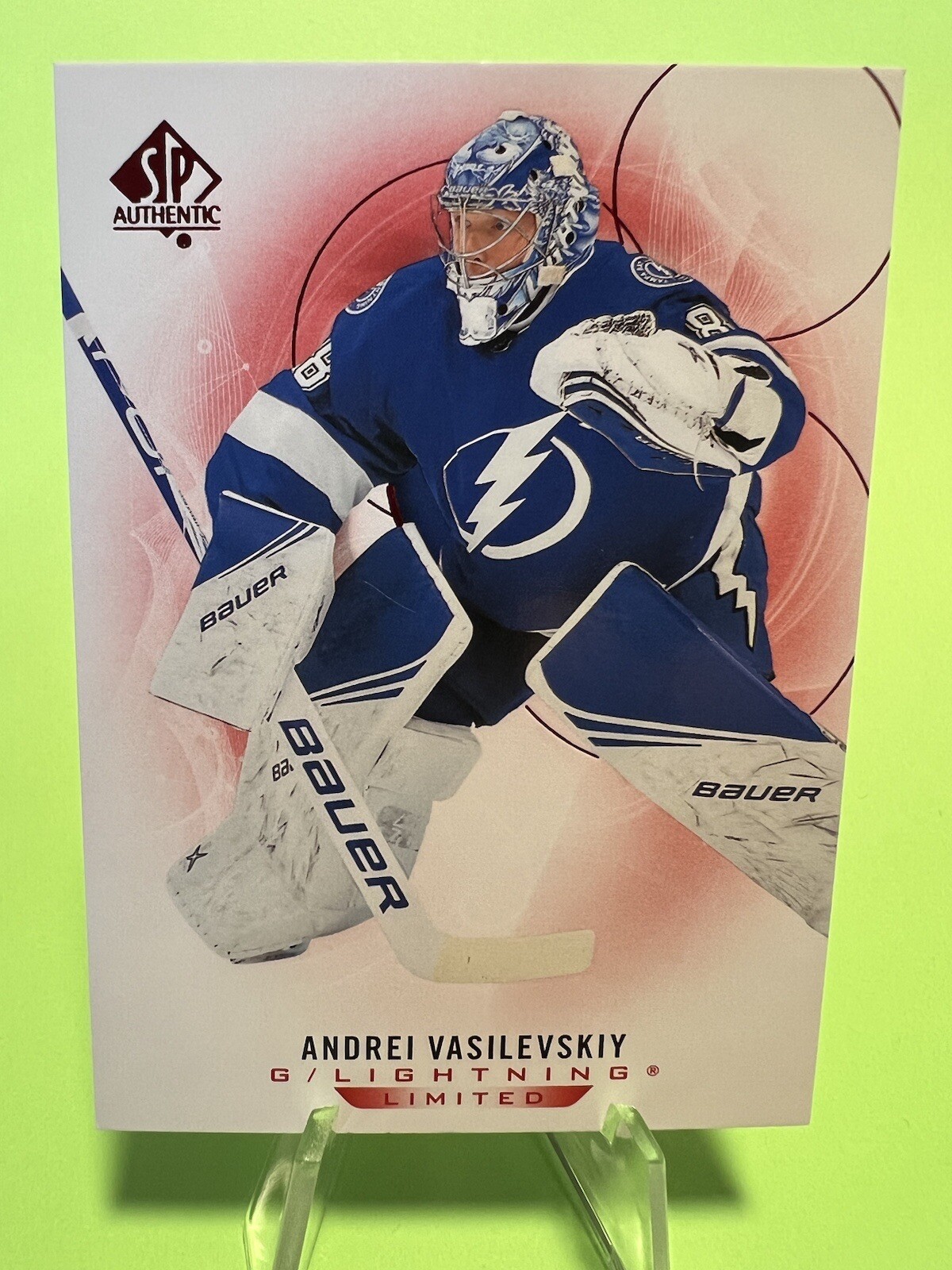 2020-21 SP Authentic Andrei Vasilevskiy #100 Red