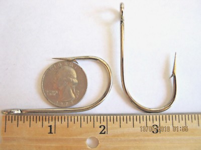 50 Eagle claw M3230 straight point 7/0 seaguard hooks trailing hook teaser