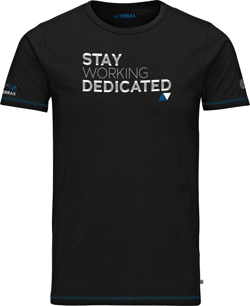 Футболка для рабочей одежды Terrax Schwarz/Azur