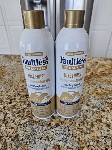 2 Faultless Premium Starch Luxe Finish Ironing Spray Pro Grade All Colors 20oz - 第 1/2 張圖片