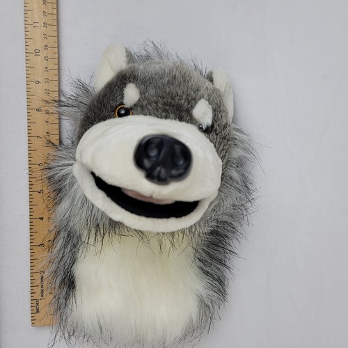 Peluche pupazzo Aurora Husky World Wolfgang Wolf 10" cane grigio giocattolo educativo gioco - Foto 5 di 8
