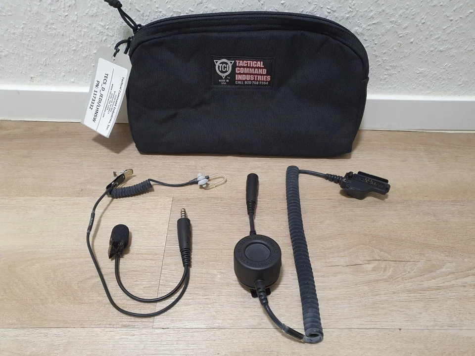 TCI Tecs Jedi Tactical PTT +InEar Headset TP120 Kopfhörer US ARMY BW Nexus Radio - Bild 2 von 4
