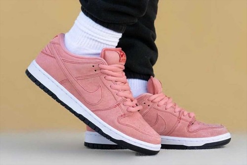 NIKE SB DUNK LOW PRO PRM PINK PIG RED WHITE BLACK CV1655-600 US 9  194500866775 | eBay