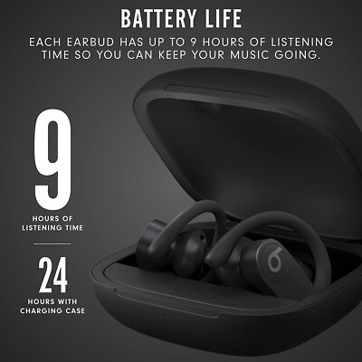 Apple H1 Chip Class Powerbeats Pro Wireless Earbuds Bluetooth  Headphones-BLACK