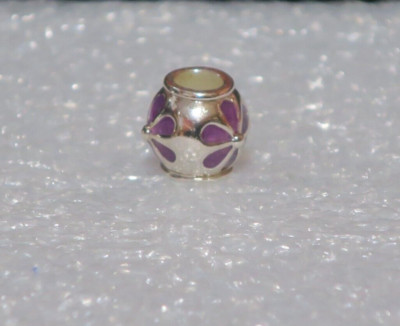 NEW DaVinci Beads & Charms Interchangeable Jewelry - Purple Flower Spacer DB55-4