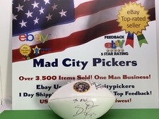 Multi Signed Green Bay Packers Gilbert Brown 93 William Henderson 33 Football