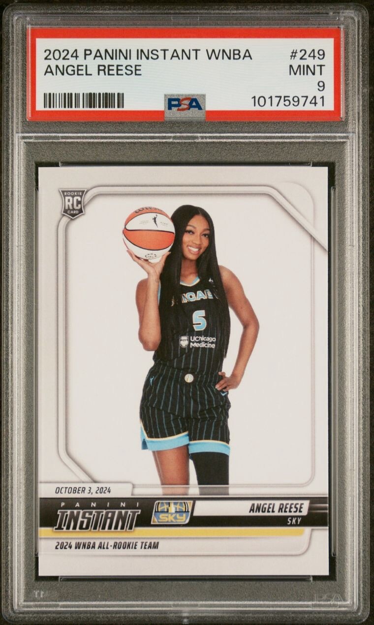 PSA 9🔥Angel Reese 2024 Panini Instant WNBA #249 All Rookie Team Sky RC