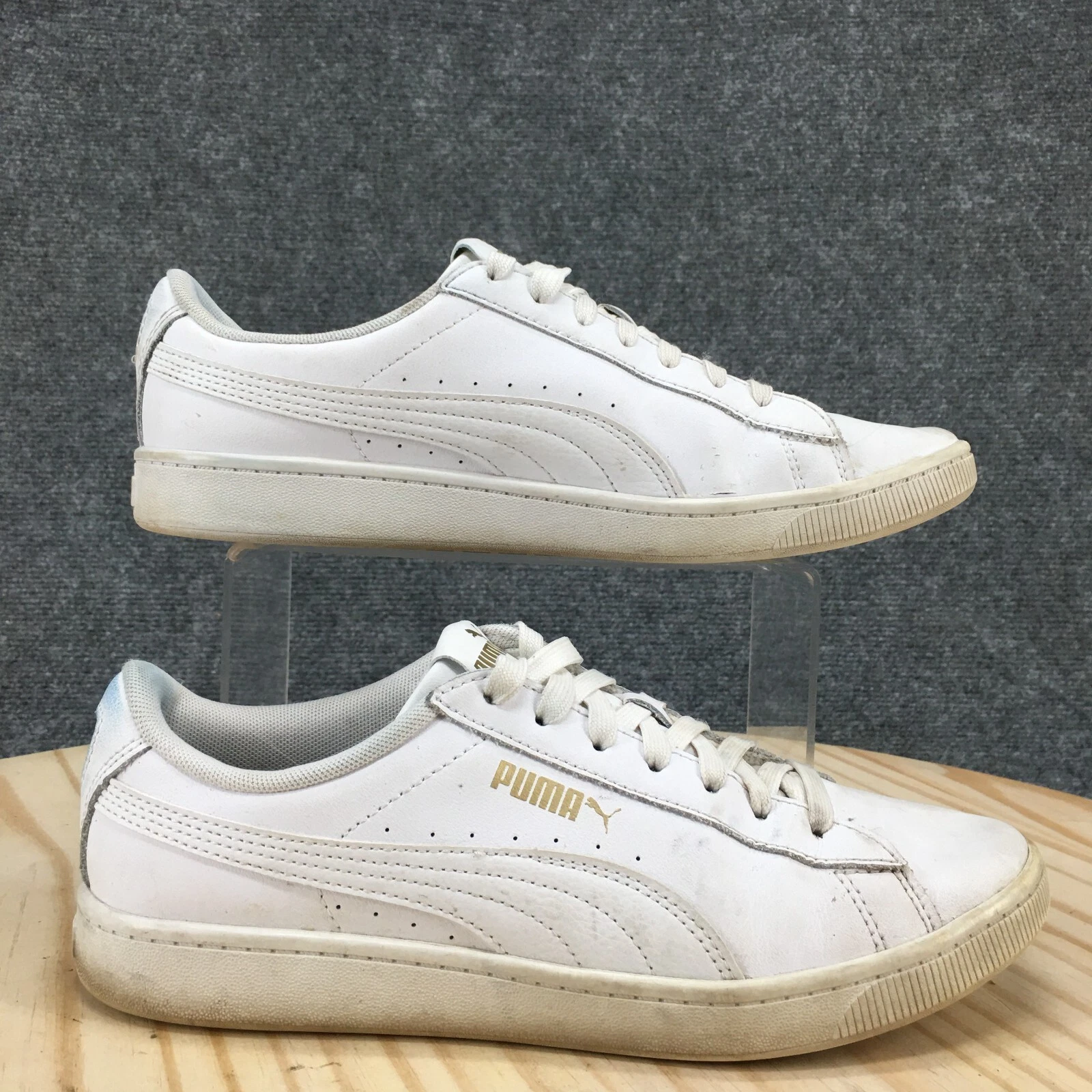 Scarpe Puma donna 8 Vikky V2 scarpe da ginnastica bianche stringate comfort casual 370468 01