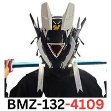 KYEDAY Punk Mask Cosplay for Men Triangle Light Mask Cosplay Halloween Fit Party