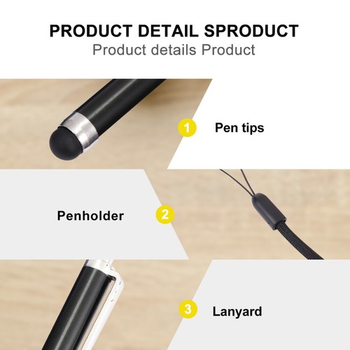 5 Pcs Capacitive Pen Screen Stylus Baby with Anti-lost Lanyard Touch - Photo 9 sur 12