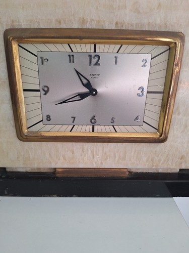 Antique Pendulum, Clock IN Marble Bayard. Vintage Clock Old Pendulum Marble - Photo 3 sur 15