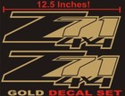 Chevrolet Gold Side Car & Truck Decals & Vinyl