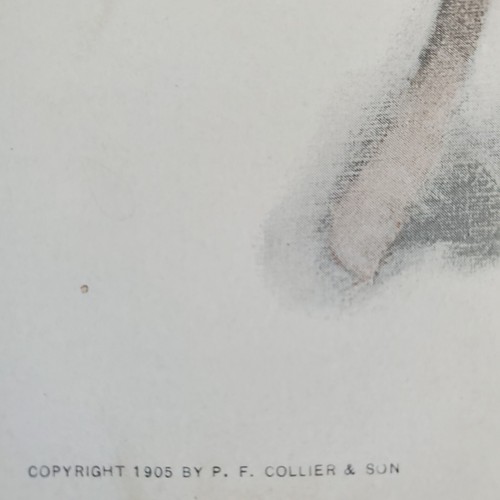 Vintage 1905 Remington Cowboy Print 9x13 Does have some Creases. - Picture 3 of 6
