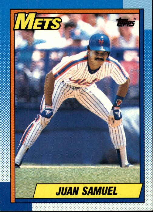 1990 Topps New York Mets Baseball Card #85 Juan Samuel
