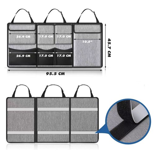 Car-Interior Accessories Back Seat Trunk Organizers Storage Bag Pocket Universal - Foto 9 di 12