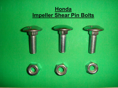 #ad #ad Impeller Shear Pin Bolts Honda HSS724A HSS928A HSS1332A 3 SETS 6 PCS $8.99