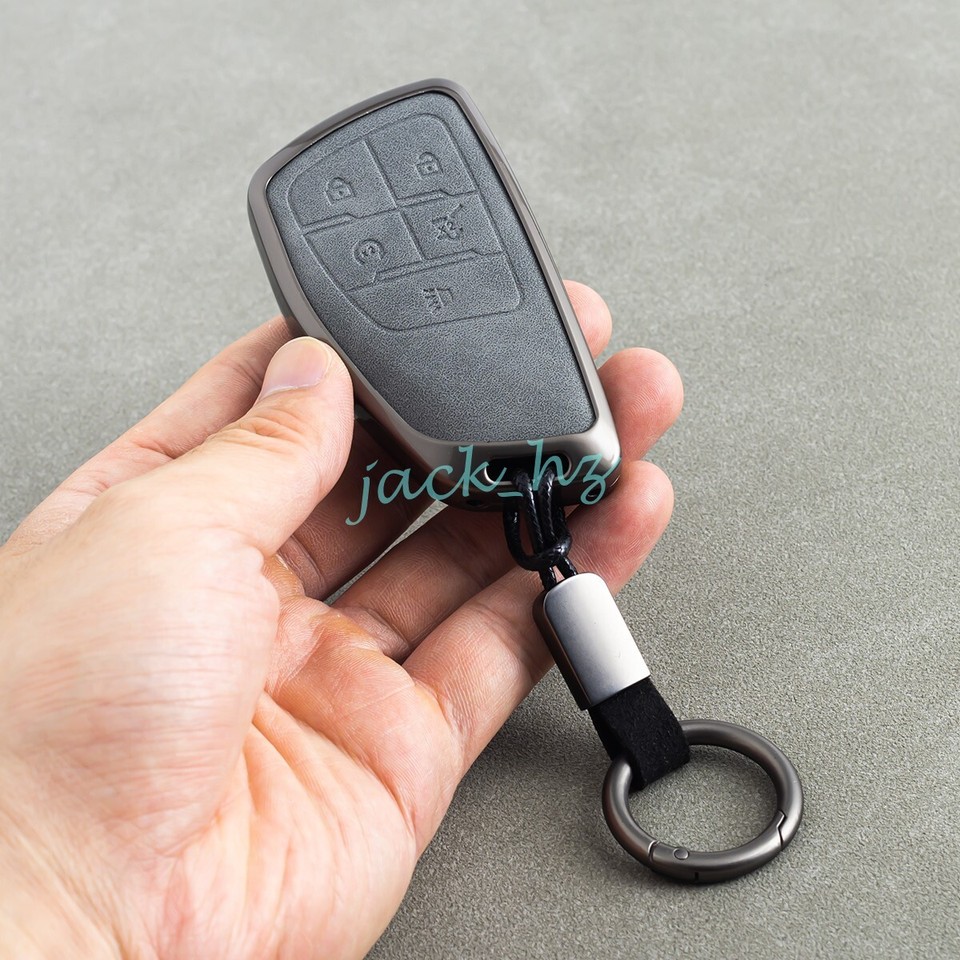 Zinc Alloy Car Key Fob Cover Case For 2014-2019 Chevy Corvette C7 2005-2013 C6