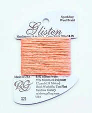GLISTEN Sparkling Braid 29 Peach Melba Needlepoint Thread by Rainbow Gallery