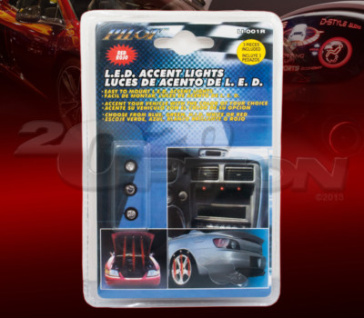 Pilot Automotive 3 Red LED Accent Lights – Interior Or Exterior Use