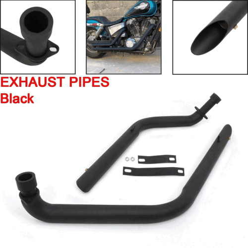 Big Radius Exhaust Pipes System Fit For Honda Shadow 1100 VT1100C2 Aero VT1100C3 - Picture 1 of 9