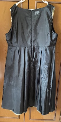 Abito in broccato Marina Rinaldi Donna, oro blu, taglia IT 54 DE 48 US 18 GB 22 - Foto 14 di 20