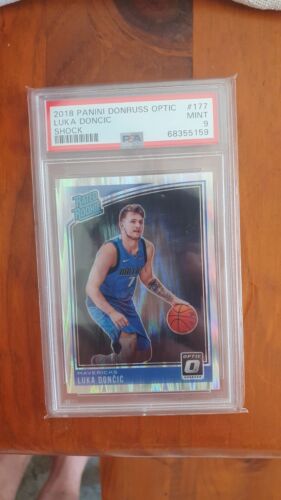 18 19 Donruss Optic Rated Rookie Luka Doncic Shock Psa 9 + Extras - Picture 3 of 9