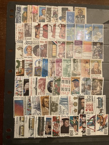 1,200 used U.S. stamps all different 1800's - 2021. Very Fine. 1 cent to Forever - Picture 7 of 13