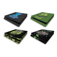 OFFICIAL RICK AND MORTY GRAPHICS VINYL SKIN DECAL FOR SONY PS4 SLIM CONSOLE