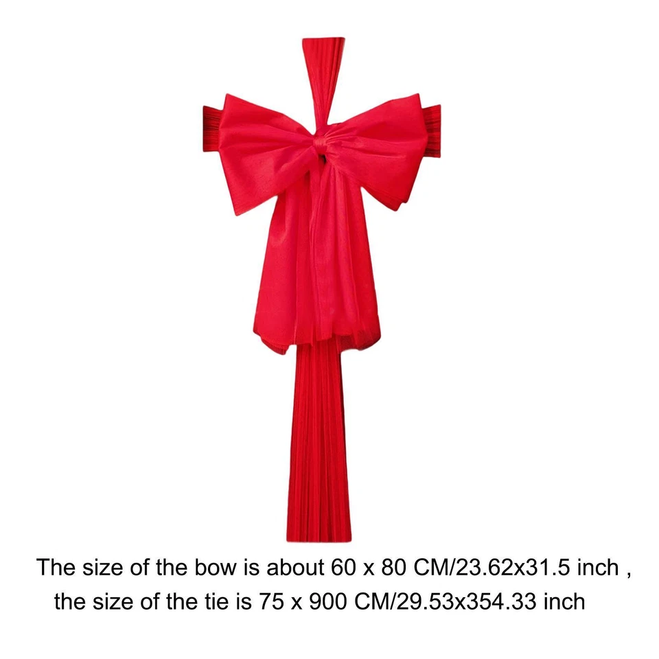 Arco de puerta de organza de Navidad decoración para ventana suministros de fiesta aniversario Foto 2 de 4