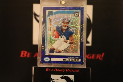 2024 Panini Donruss - Rated Rookie Malik Nabers #383 Optic Preview Blue Scope