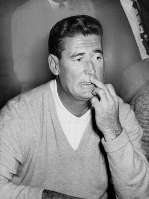 Boston Red Sox Player Ted Williams During An Interview 1958 Baseball Old Photo