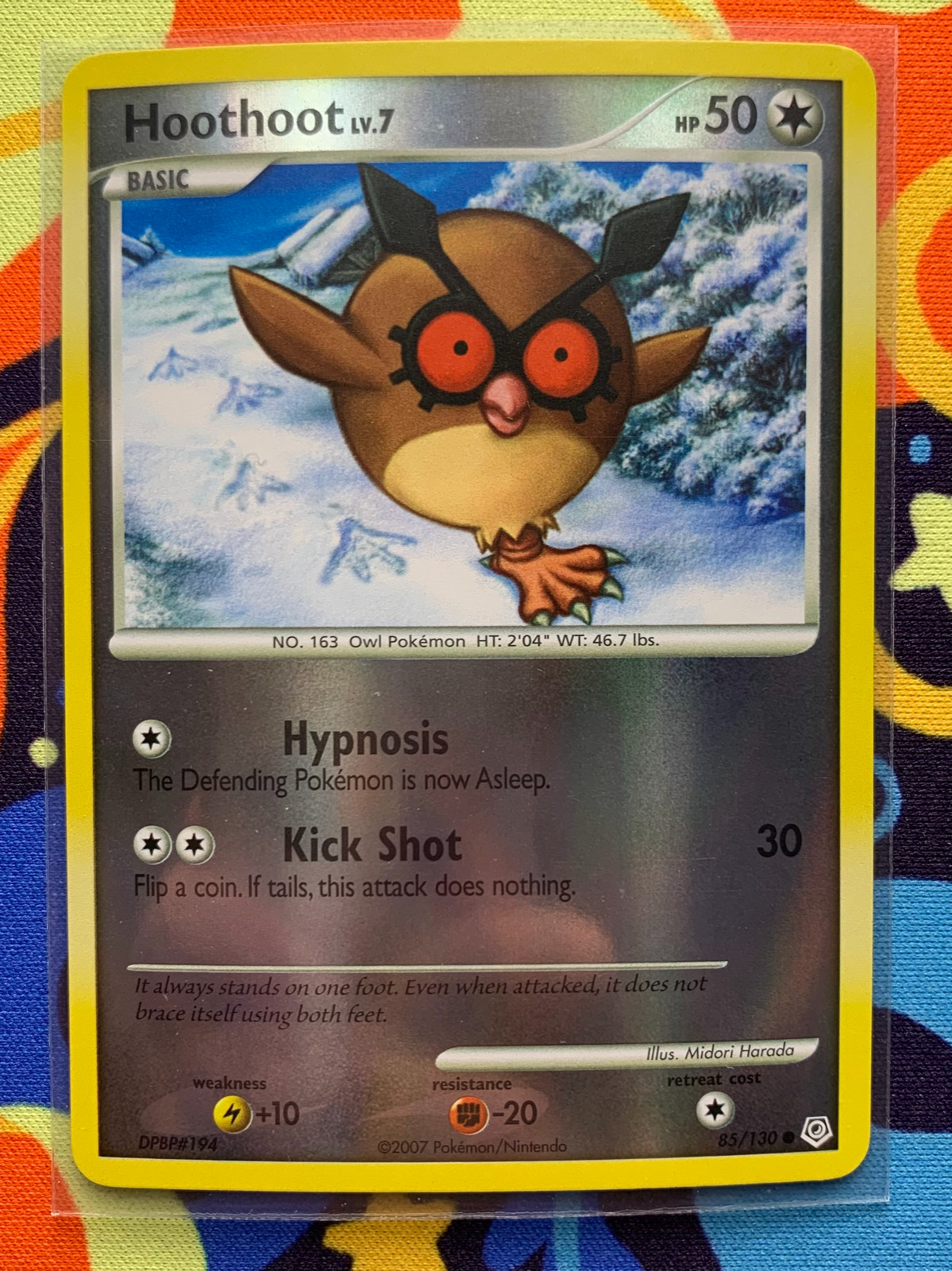 Hoothoot 85/130 (Diamond & Pearl) *VLP* -Common Reverse Holo- Pokemon TCG