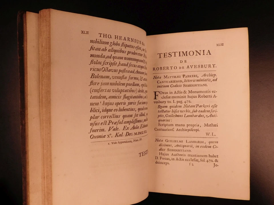 1720 1ed Robert of Avesbury Mirabilibus Gestis Black Plague Flagellation Rituals - Image 4 of 4