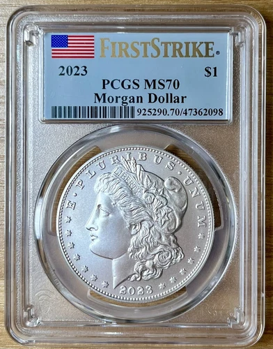 2023 P PCGS MS70 Morgan Silver Dollar First Strike. Perfect Uncirculated Coin!