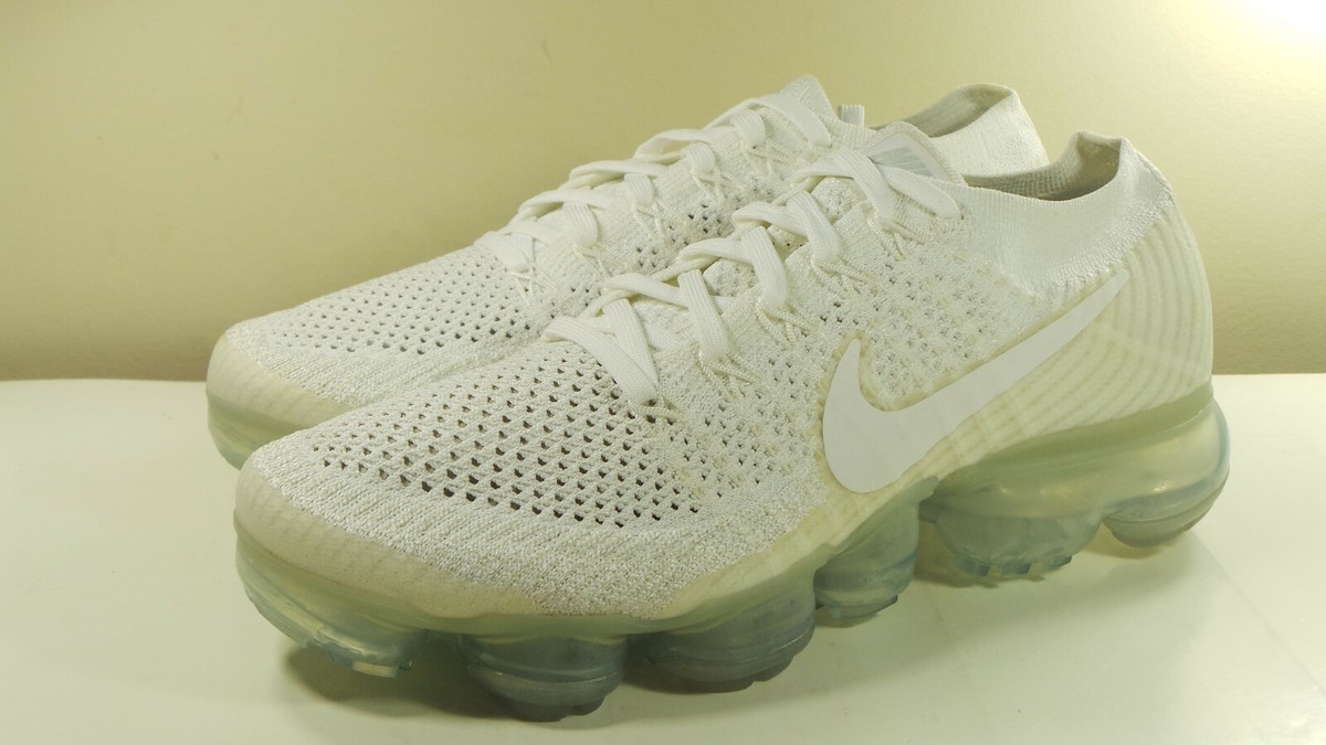 NIKE 2017 AIR VAPORMAX FLYKNIT 849557 100 TRIPLE WHITE 6.5 SAFARI