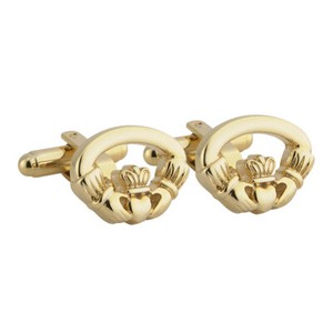 Authentic The Golden Covenant Claddagh Cufflinks Of Eternal Loyalty